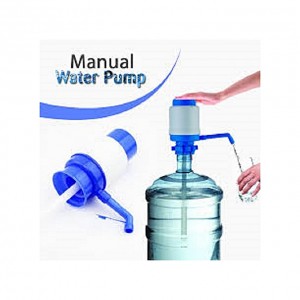 Manual Drinking Water Pump - White & Blue