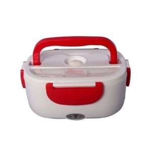 Electric Lunch Box 1.05 Litres - Red & White.